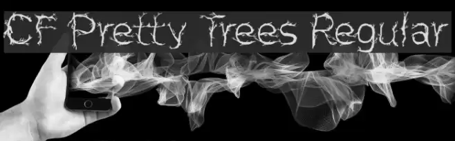 CF Pretty Trees Regular Font examples