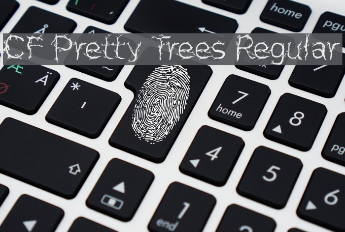 CF Pretty Trees Regular Font examples