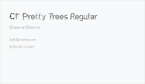 CF Pretty Trees Regular Business Card
