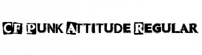 CF Punk Attitude Regular  baixar fontes gratis