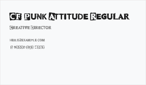 CF Punk Attitude Regular Business Card