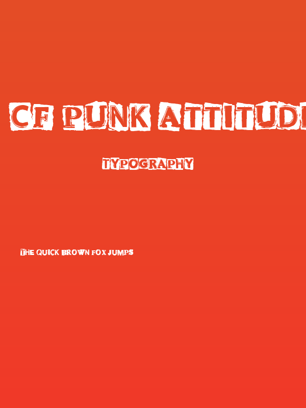 CF Punk Attitude Regular Poster