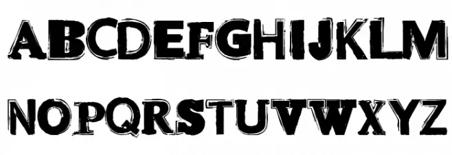 CF Punk Attitude Regular 字体 小写