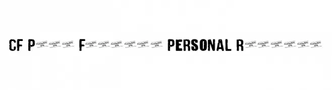 CF Punk Fashion PERSONAL Regular  baixar fontes gratis