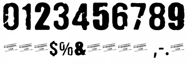 CF Punk Fashion PERSONAL Regular Font OTHER CHARS