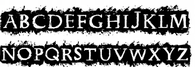 CF Punk Forever Regular 字体 大写