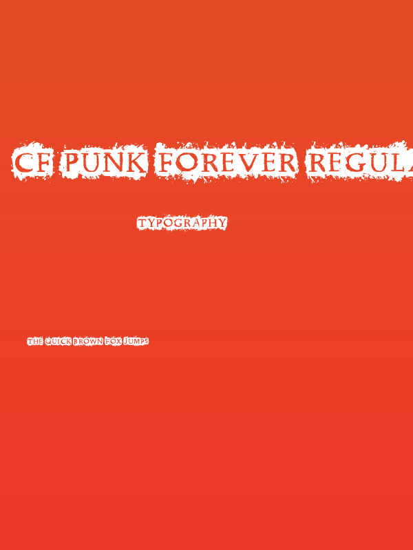CF Punk Forever Regular Poster