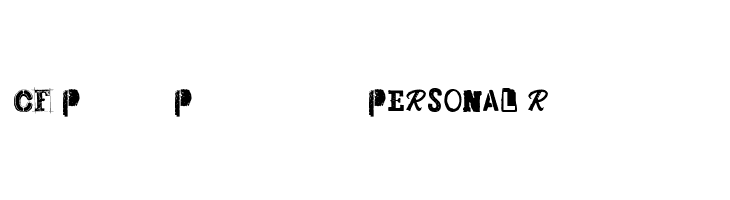 CF Punk Posters PERSONAL Regular  Descarca Fonturi Gratis