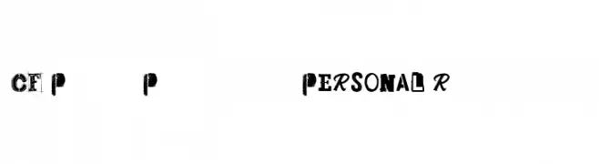 CF Punk Posters PERSONAL Regular  フリーフォントのダウンロード