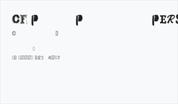 CF Punk Posters PERSONAL Regular Business Card