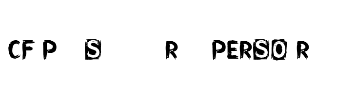 CF Punk Songwriter Rough PERSO Regular  Frei Schriftart Herunterladen