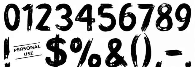 CF Punk Songwriter Rough PERSO Regular Font OTHER CHARS