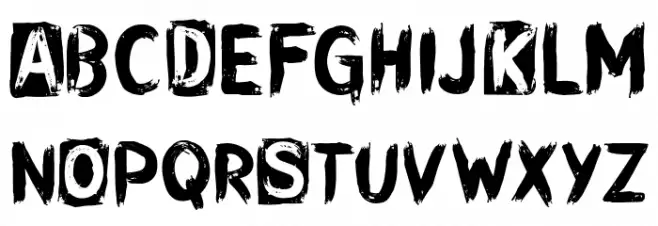 CF Punk Songwriter Rough PERSO Regular Fonte MAIÚSCULAS