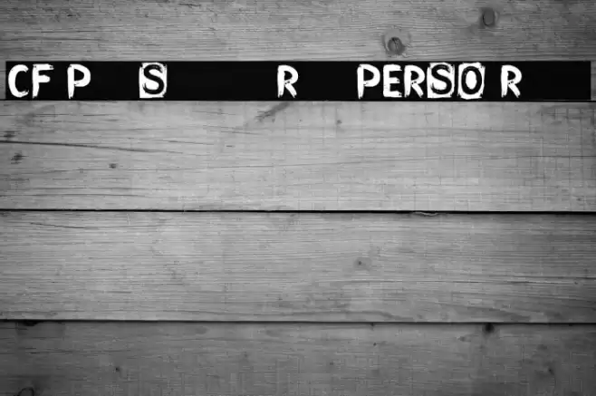 CF Punk Songwriter Rough PERSO Regular Font examples