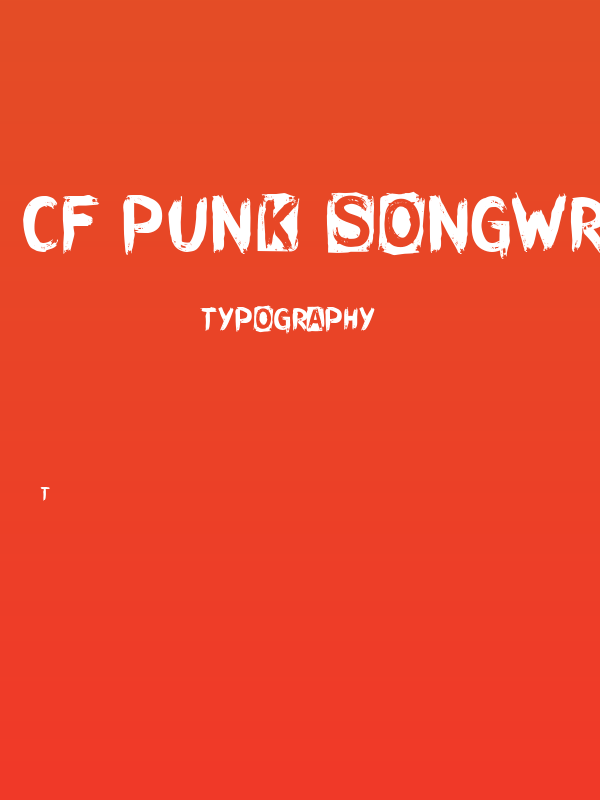 CF Punk Songwriter Rough PERSO Regular Poster