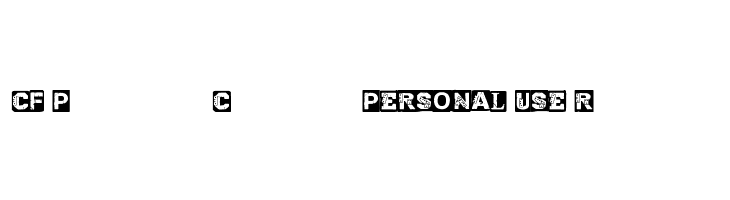 CF Punk vs Cyborg PERSONAL USE Regular  नि: शुल्क फ़ॉन्ट्स डाउनलोड