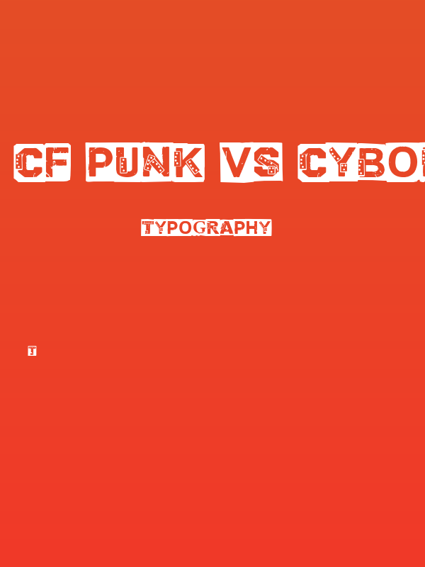 CF Punk vs Cyborg PERSONAL USE Regular Poster