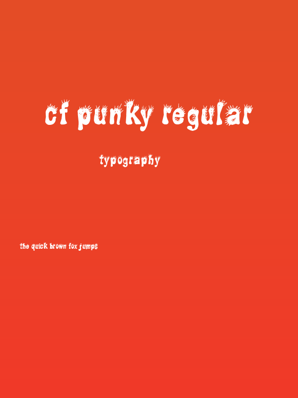 CF Punky Regular Poster