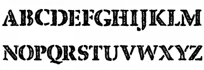 CF Quebec Stamp Regular 字体 大写