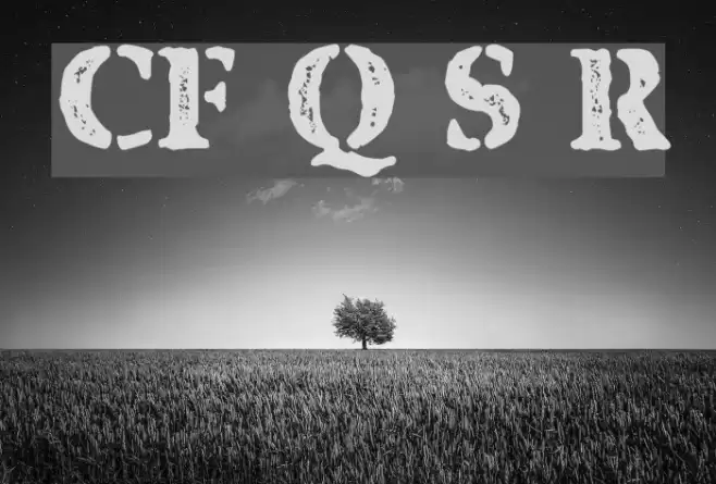 CF Quebec Stamp Regular Font examples