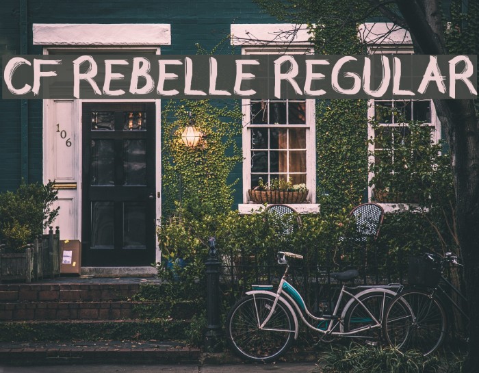 CF Rebelle Regular Font examples