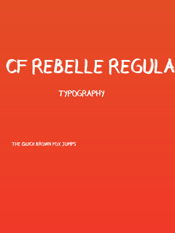 CF Rebelle Regular Poster