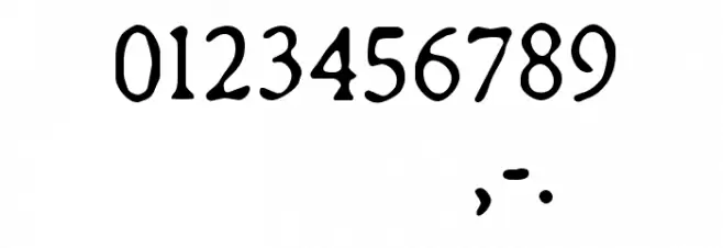 CF Remington Typewriter Regular Font OTHER CHARS