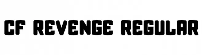 CF Revenge Regular  font caratteri gratis