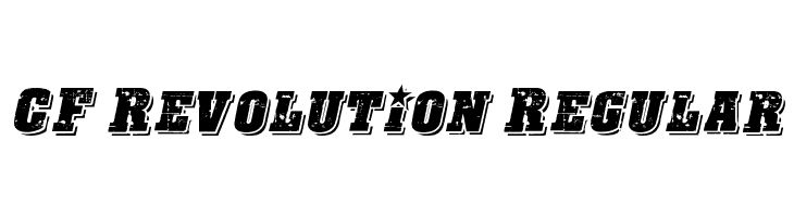 CF Revolution Regular Font