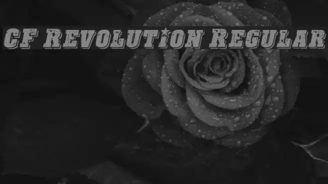 CF Revolution Regular Fonte examples