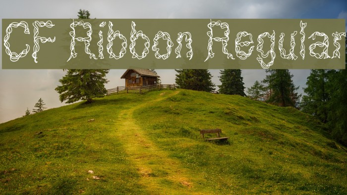 CF Ribbon Regular Font examples