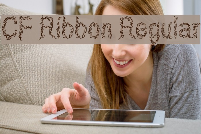 CF Ribbon Regular Font examples