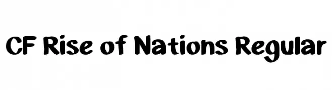 CF Rise of Nations Regular  नि: शुल्क फ़ॉन्ट्स डाउनलोड