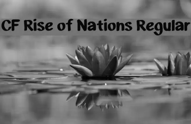 CF Rise of Nations Regular Font examples