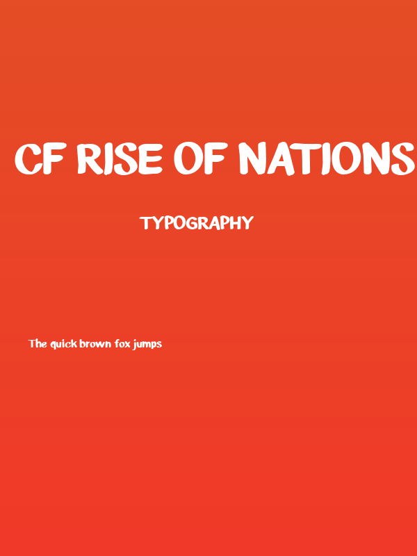 CF Rise of Nations Regular Poster