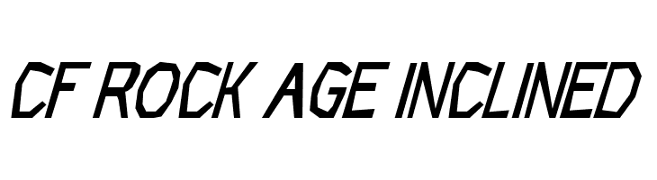CF Rock Age Inclined  免费字体下载