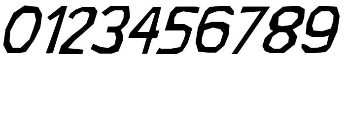 CF Rock Age Inclined Font OTHER CHARS