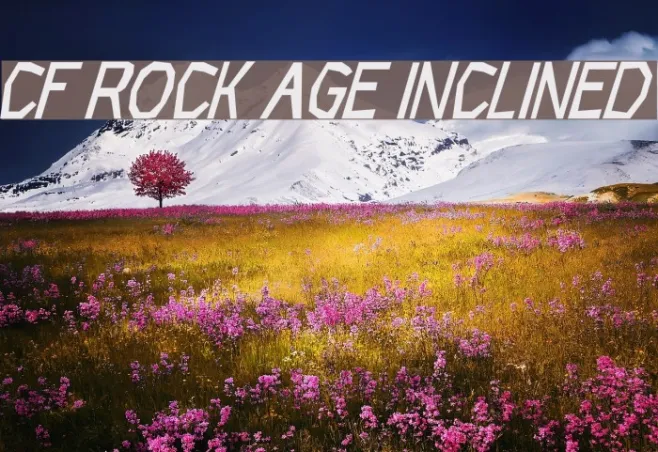 CF Rock Age Inclined Example 1