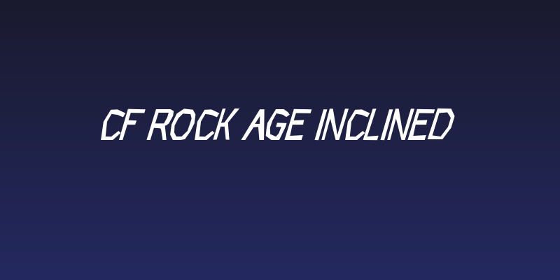CF Rock Age Inclined Social Header
