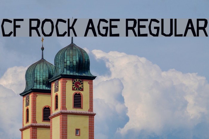 CF Rock Age Regular Font examples