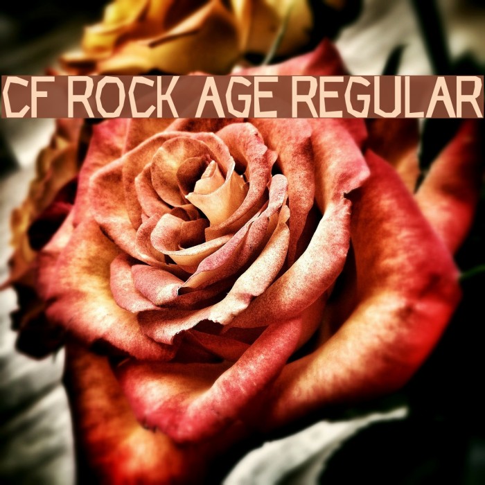 CF Rock Age Regular Font examples
