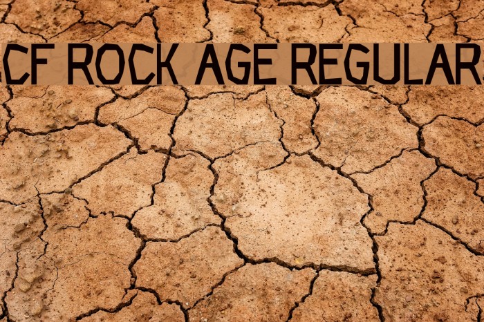 CF Rock Age Regular Font examples