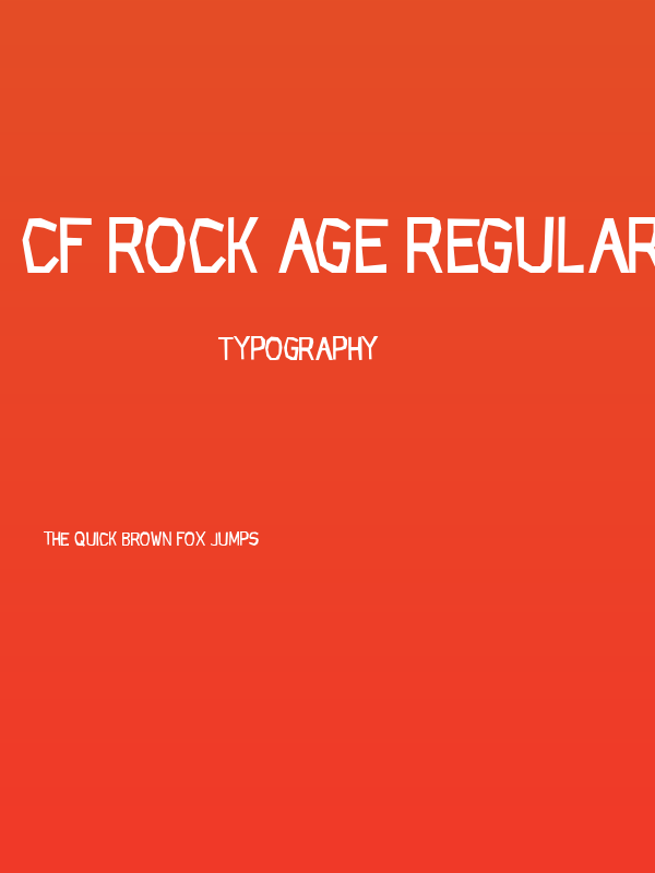 CF Rock Age Regular Poster
