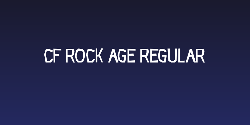 CF Rock Age Regular Social Header