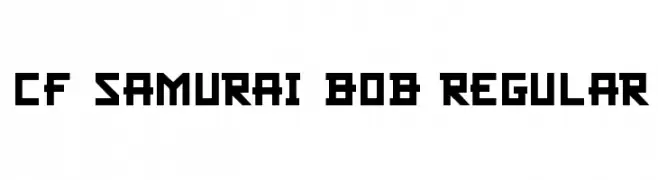 CF Samurai Bob Regular  baixar fontes gratis