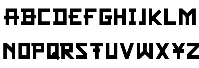 CF Samurai Bob Regular Font LOWERCASE