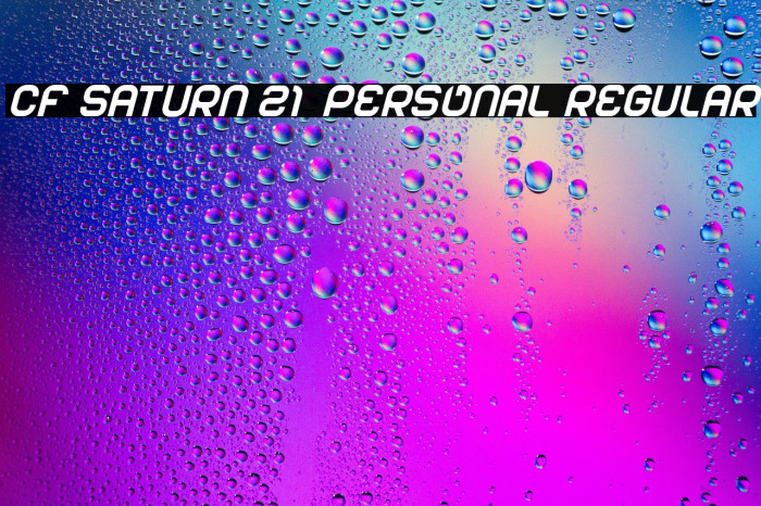 CF Saturn 21 PERSONAL Regular Example 1