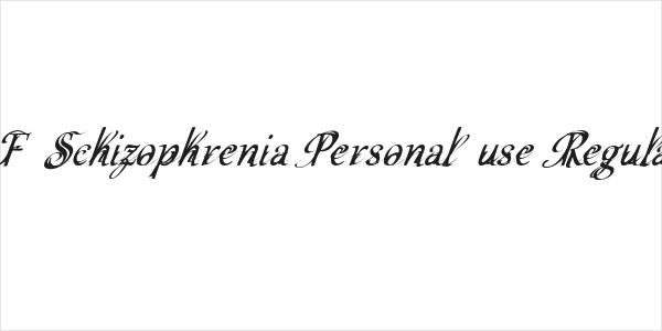 CF Schizophrenia Personal use Regular Logo