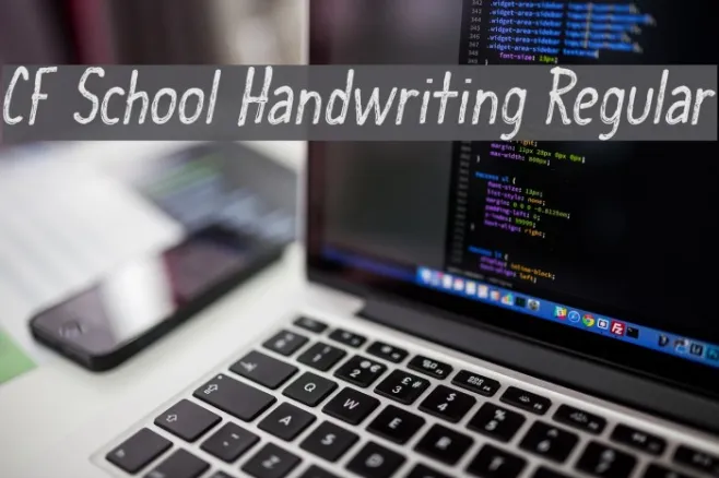 CF School Handwriting Regular Example 2