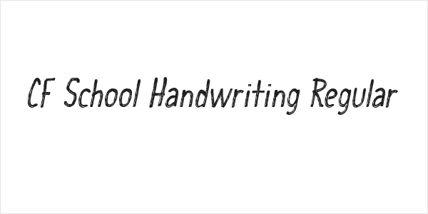 CF School Handwriting Regular Logo